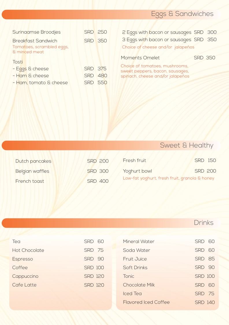 Menu Moments Restaurant-5